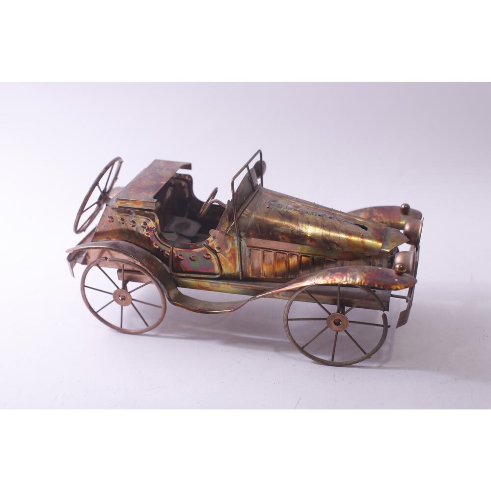 1970s, Copper, Retro Car, Music Box, Tin, Vintage, Automotive, ~ 250809-WH 460